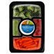 organic vegetable platter with organic ranch dip