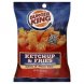 potato snacks flavored, ketchup & fries