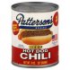 Pattersons chili hot dog, beef Calories