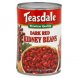 kidney beans dark red