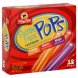 pops sugar free, orange, cherry, grape