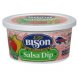 salsa dip with fresh sour cream