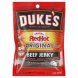 Dukes house of meats beef jerky frank 's redhot original Calories