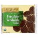 cookies sandwich, chocolate, organic