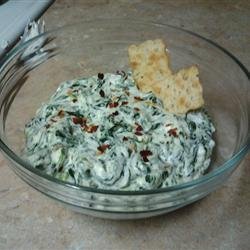 Hot Spinach Red Pepper Dip