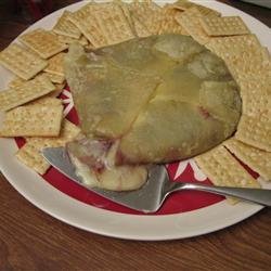 Raspberry Walnut Baked Brie