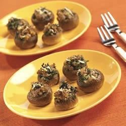 Super Sausage Stuffed Mushrooms