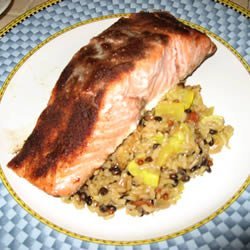 Cold Roasted Moroccan Spiced Salmon