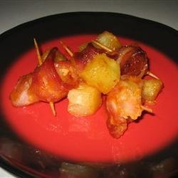 Bacon Wrapped Pineapple