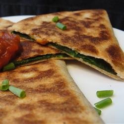 Spinach Whole Wheat Quesadillas