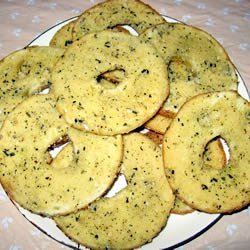 Salt and Garlic Bagel Chips