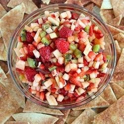 Fruit Salsa and Cinnamon Chips