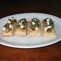 Mini Mushroom and Goat Cheese Tarts