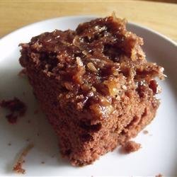 German Chocolate Upside Down Cake