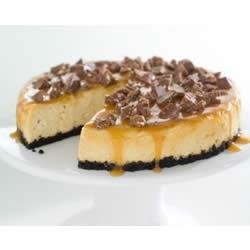 TOBLERONE-Topped Caramel Cheesecake