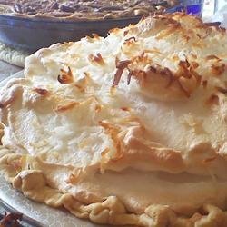 Coconut Marshmallow Cream Meringue Pie