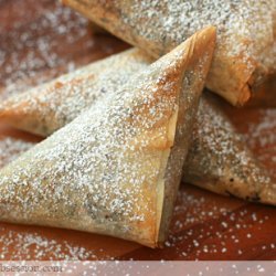 Chocolate-Mascarpone Phyllo Triangles