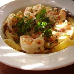 Spaghetti Aglio Olio With Spicy Shrimp