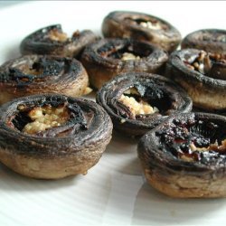 Quick BBQ Garlic Mushrooms