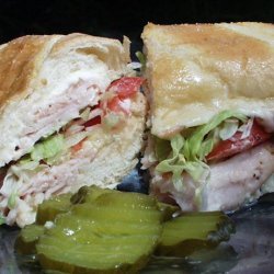 Awesome Swiss and Mozzarella Ham Hoagies