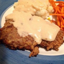 Quick Chicken-Fried Steak With Pan Gravy