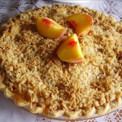 Peach Pie With Coconut Streusel