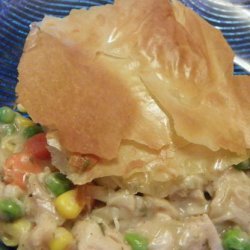 Chicken and Veggie Pie With Phyllo Top