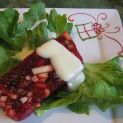 Mom's Thanksgiving Cranberry Jello Mold