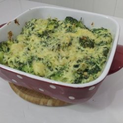 Creamy Gnocchi, Spinach and Broccoli Bake