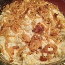 Creamy Garlic Mashed Potato Casserole