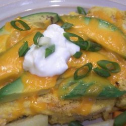 Chicken Avocado Cheese Bake