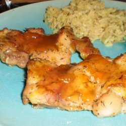 Marinated Chicken Thighs With Tangy Apricot Glaze