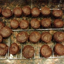 The Devil Made Me Chew It Pumpkin Brownie Muffins