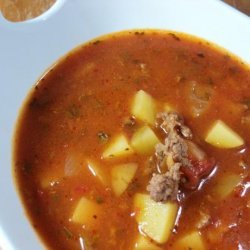 Spicy Potato-Beef Soup