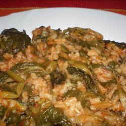 Spanakorizo (A Greek Spinach Risotto)