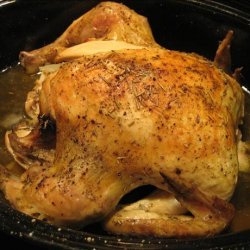 Oven-Roasted Chicken, With Roasted Garlic and French Bread