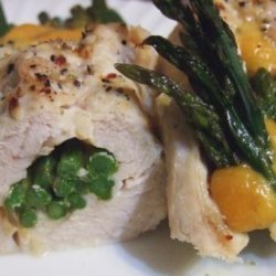 Asparagus and Cheddar Stuffed Chicken Breasts