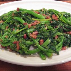 Broccoli Rabe With Garlic and Pancetta