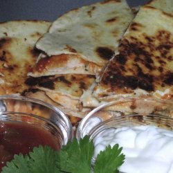 Speedy Salsa-Chicken Quesadillas