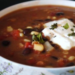 Hearty Black Bean Chowder - Crock Pot