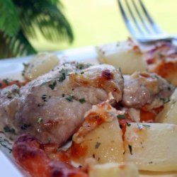 Zesty One Pan Chicken and Potato Bake