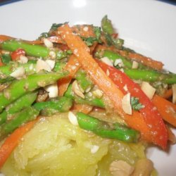 Sesame Peanut Spaghetti Squash