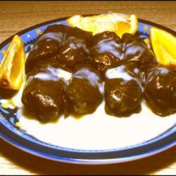 Stuffed Grape Leaves With Egg-Lemon Sauce by Sy