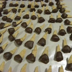 Chocolate Dipped  Peanut Butter Bugles