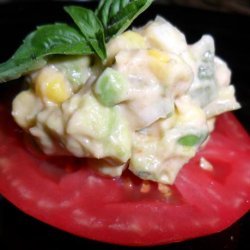 Fiesta Corn Salad over Tomato