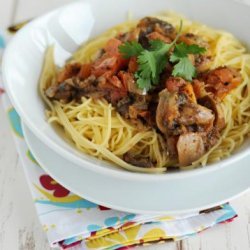 10 Minute Mushroom Spaghetti Sauce