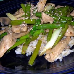 Ginger Chicken Asparagus Stir Fry