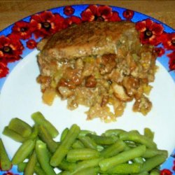 Apple Sage Stuffed Pork Chops