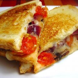 Bada Bing Betty's Tuscan Portobello Melt (Grilled Cheese)