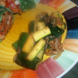 Japanese Zucchini and Onions